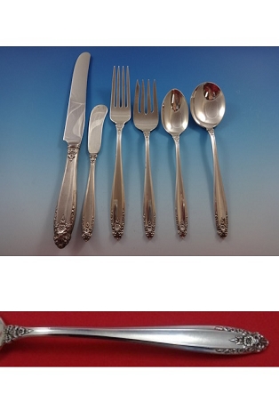 Prelude by International Sterling Silver Flatware Set Service 112 Pieces